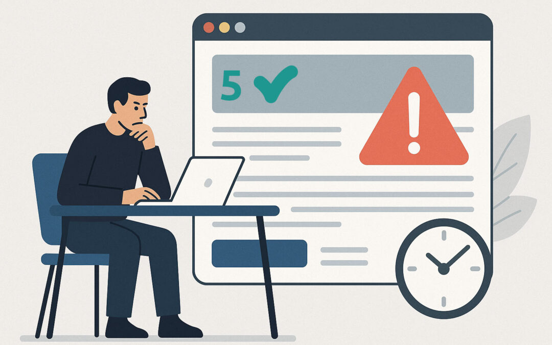 5 checkpoints Website Editing